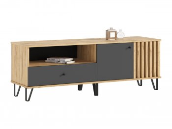 Тумба ТВ (1500) Роджина крафт/графит (Миф) в Кировграде - kirovgrad.mebel-e96.ru