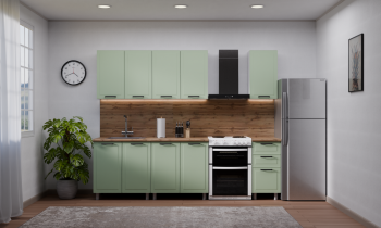 Кухонный гарнитур Ромашка 1600 мм Фисташка (Аленка) в Кировграде - kirovgrad.mebel-e96.ru