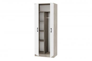 Спальный гарнитур Ронда модульный дуб крафт серый/белый (ИЦ) в Кировграде - kirovgrad.mebel-e96.ru