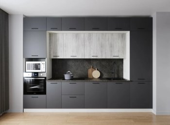 Кухонный гарнитур Санторини 3400 мм МДФ (Санвут) в Кировграде - kirovgrad.mebel-e96.ru