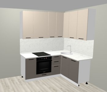 Кухонный гарнитур угловой 2000*1400 мм (Санвут) в Кировграде - kirovgrad.mebel-e96.ru