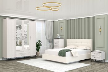 Спальный гарнитур Шарм модульный Ясень (Диал) в Кировграде - kirovgrad.mebel-e96.ru