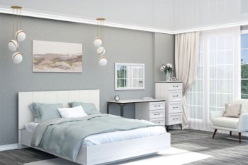 Кровать с подъемным механизмом Шарм (арт.031М1) экокожа Sontex Milk (Диал) в Кировграде - kirovgrad.mebel-e96.ru