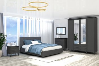 Кровать Шарм (арт.031М1) настил, Антрацит (Диал) в Кировграде - kirovgrad.mebel-e96.ru