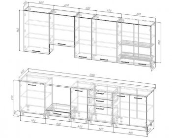 Кухонный гарнитур высокий Антик 3000 мм МДФ в Кировграде - kirovgrad.mebel-e96.ru