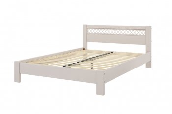 Кровать из массива Шейла льняной (БМ) в Кировграде - kirovgrad.mebel-e96.ru