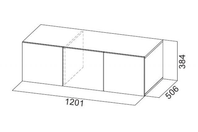 Шкаф 1200 мм ШК-5 с антресолью графит (СВ) в Кировграде - kirovgrad.mebel-e96.ru