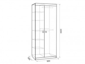 Шкаф 2-х створчатый Энерджи (900) в Кировграде - kirovgrad.mebel-e96.ru