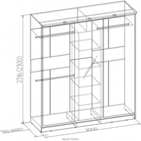 Шкаф-купе Домашний 101 ясень темный венге в Кировграде - kirovgrad.mebel-e96.ru