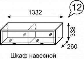 Шкаф навесной Венеция 12 бодега в Кировграде - kirovgrad.mebel-e96.ru