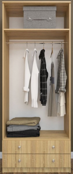 Шкаф 800 мм Нина (М6) Дуб Сонома в Кировграде - kirovgrad.mebel-e96.ru