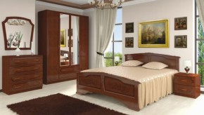 Шкаф 1600 мм ШК-4 с 2 зерк. ЛАК Орех Тёмный (БМ) в Кировграде - kirovgrad.mebel-e96.ru