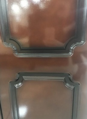 Шкаф 1300 мм ШР-3 с 1 зерк. ЛАК Орех Тёмный (БМ) в Кировграде - kirovgrad.mebel-e96.ru