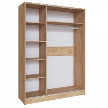 Шкаф-купе Стиль-2 1600 мм крафт/кашемир (Текс) в Кировграде - kirovgrad.mebel-e96.ru