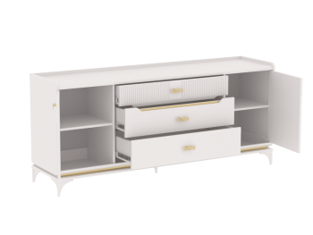 Комод широкий Сиде Белый (СБК) в Кировграде - kirovgrad.mebel-e96.ru