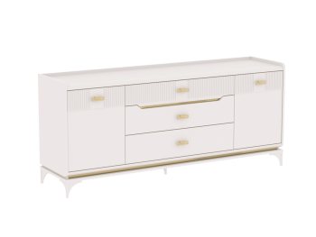 Комод широкий Сиде Белый (СБК) в Кировграде - kirovgrad.mebel-e96.ru