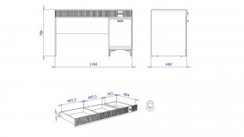 Стол письменный с надстройкой Сиде Белый (СБК) в Кировграде - kirovgrad.mebel-e96.ru