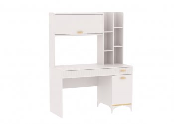 Стол письменный с надстройкой Сиде Белый (СБК) в Кировграде - kirovgrad.mebel-e96.ru