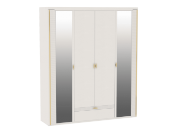 Шкаф 1960 мм 4-дверный NEW Сиде Белый (СБК) в Кировграде - kirovgrad.mebel-e96.ru