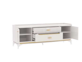 Тумба ТВ Сиде, Белый (СБК) в Кировграде - kirovgrad.mebel-e96.ru