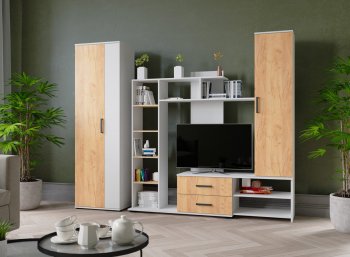 Стенка Сидней-1 + шкаф (Микон) в Кировграде - kirovgrad.mebel-e96.ru