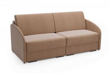 Диван-кровать Сидней (велюр Вивальди 22 (св. коричневый)) (Софт) в Кировграде - kirovgrad.mebel-e96.ru