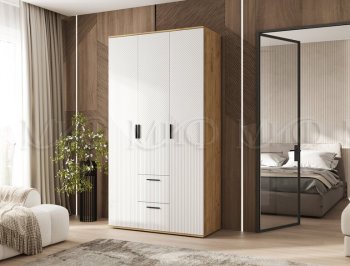 Шкаф 1200 мм Сильвия, крафт/белый (Миф) в Кировграде - kirovgrad.mebel-e96.ru