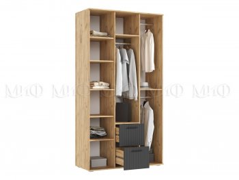 Шкаф 1200 мм Сильвия, крафт/графит (Миф) в Кировграде - kirovgrad.mebel-e96.ru