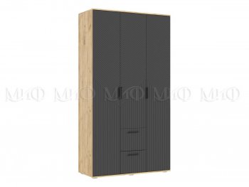 Шкаф 1200 мм Сильвия, крафт/графит (Миф) в Кировграде - kirovgrad.mebel-e96.ru