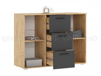 Комод Сильвия, крафт/графит (Миф) в Кировграде - kirovgrad.mebel-e96.ru
