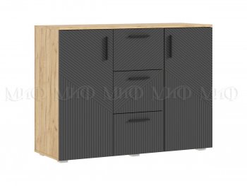 Комод Сильвия, крафт/графит (Миф) в Кировграде - kirovgrad.mebel-e96.ru