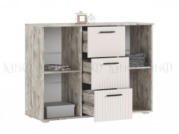 Комод Сильвия, дуб юкон/кашемир (Миф) в Кировграде - kirovgrad.mebel-e96.ru