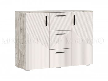 Комод Сильвия, дуб юкон/кашемир (Миф) в Кировграде - kirovgrad.mebel-e96.ru