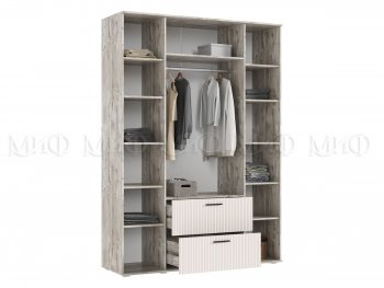 Шкаф 1600 мм Сильвия, дуб юкон/кашемир (Миф) в Кировграде - kirovgrad.mebel-e96.ru