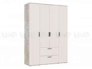 Шкаф 1600 мм Сильвия, дуб юкон/кашемир (Миф) в Кировграде - kirovgrad.mebel-e96.ru