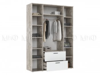 Шкаф 1600 мм Сильвия, дуб юкон/белый (Миф) в Кировграде - kirovgrad.mebel-e96.ru