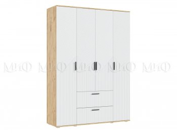 Шкаф 1600 мм Сильвия, крафт/белый (Миф) в Кировграде - kirovgrad.mebel-e96.ru