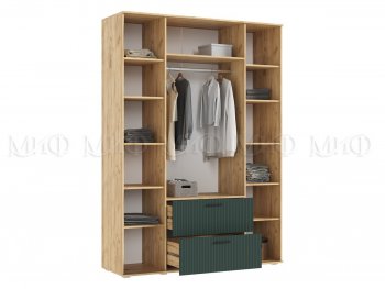 Шкаф 1600 мм Сильвия, крафт/грин (Миф) в Кировграде - kirovgrad.mebel-e96.ru