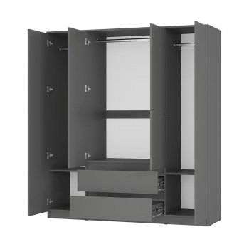 Спальный гарнитур Симпл модульный, Графит (БТС) в Кировграде - kirovgrad.mebel-e96.ru