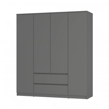 Спальный гарнитур Симпл модульный, Графит (БТС) в Кировграде - kirovgrad.mebel-e96.ru