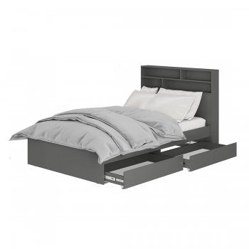 Спальный гарнитур Симпл модульный, Графит (БТС) в Кировграде - kirovgrad.mebel-e96.ru