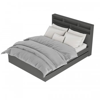 Спальный гарнитур Симпл модульный, Графит (БТС) в Кировграде - kirovgrad.mebel-e96.ru