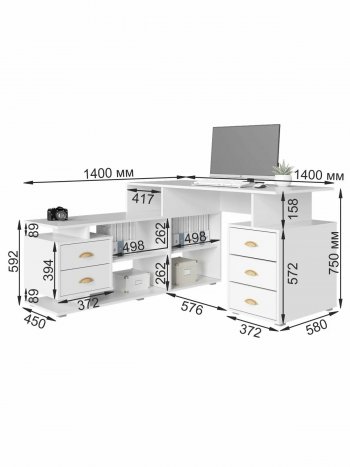 Стол компьютерный СК-8 (ВНК) в Кировграде - kirovgrad.mebel-e96.ru