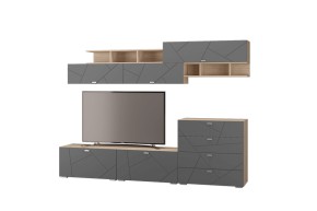 Комод с 4ящ. Скайлайн графит (МЛК) в Кировграде - kirovgrad.mebel-e96.ru