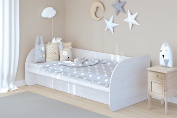 Кровать с подъемным механизмом Сказка, ясень (Зарон) в Кировграде - kirovgrad.mebel-e96.ru