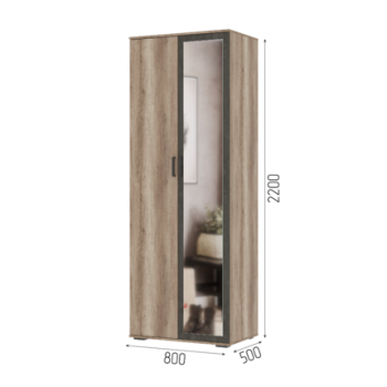 Нельсон 1600 мм ШК-04+ШК05 дуб каньон (СтендМ) в Кировграде - kirovgrad.mebel-e96.ru