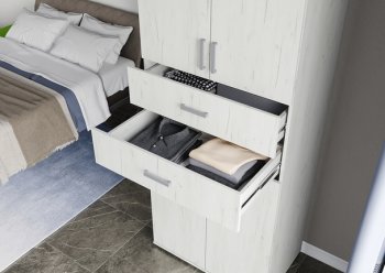 Нельсон 2400 мм ШК-04(2шт)+ШК05 дуб крафт (СтендМ) в Кировграде - kirovgrad.mebel-e96.ru