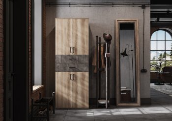 Нельсон 2400 мм ШК-04(2шт)+ШК05 дуб каньон (СтендМ) в Кировграде - kirovgrad.mebel-e96.ru