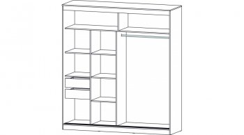 Шкаф-купе 2000 мм Соната Анкор светлый (Лин) в Кировграде - kirovgrad.mebel-e96.ru