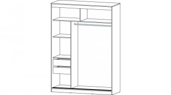 Шкаф-купе 1600 мм Соната Анкор светлый (Лин) в Кировграде - kirovgrad.mebel-e96.ru